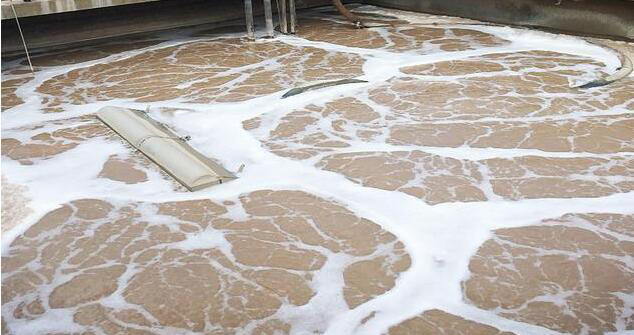（圖：石材表面清洗廢水泡沫池）